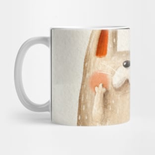 Cute shy cat in shorts Mug